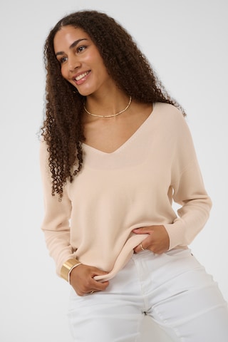 Cream Trui 'Sillar' in Roze