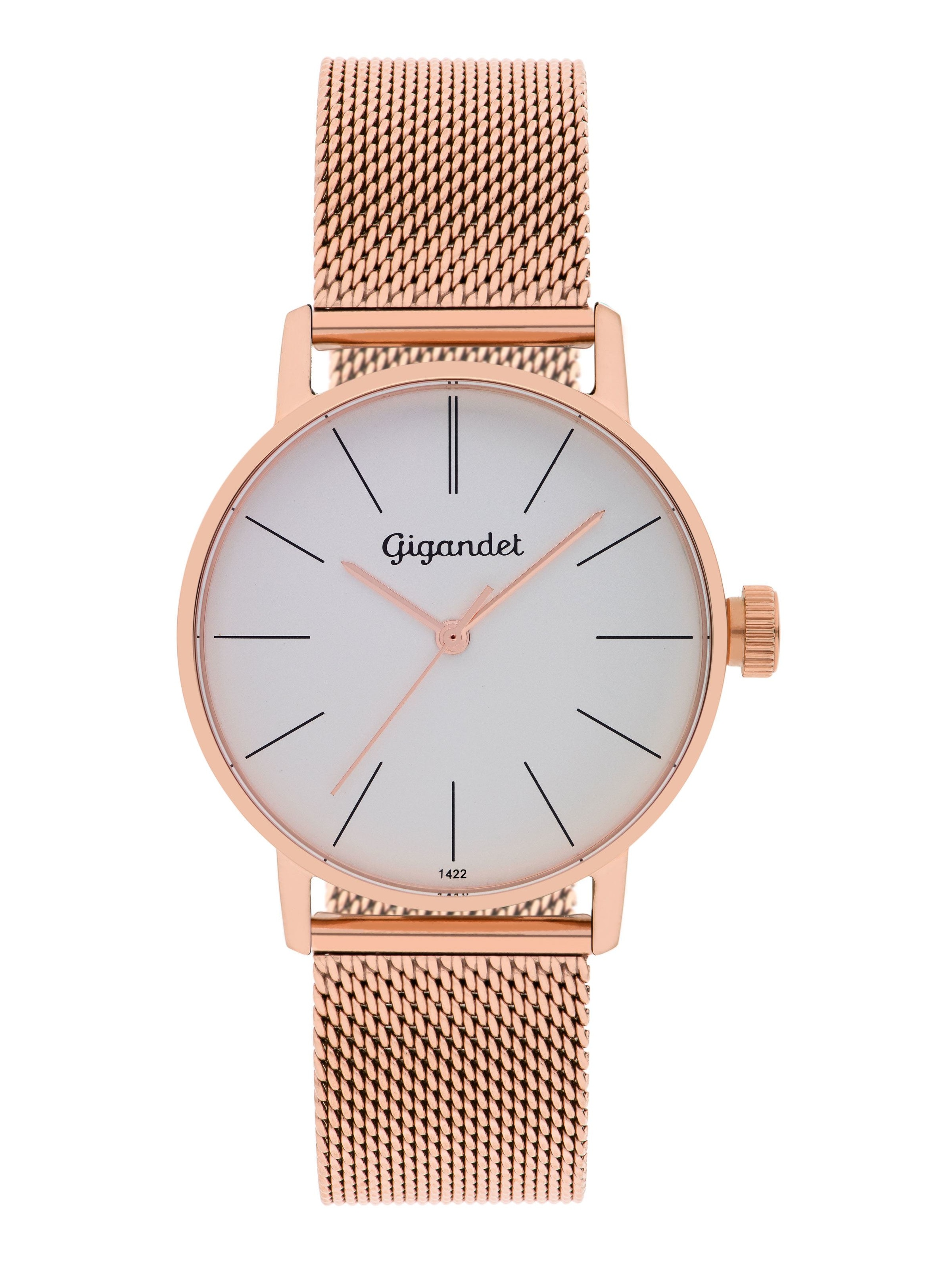 Gigandet Analog Watch 'MINIMALISM' in Gold: front