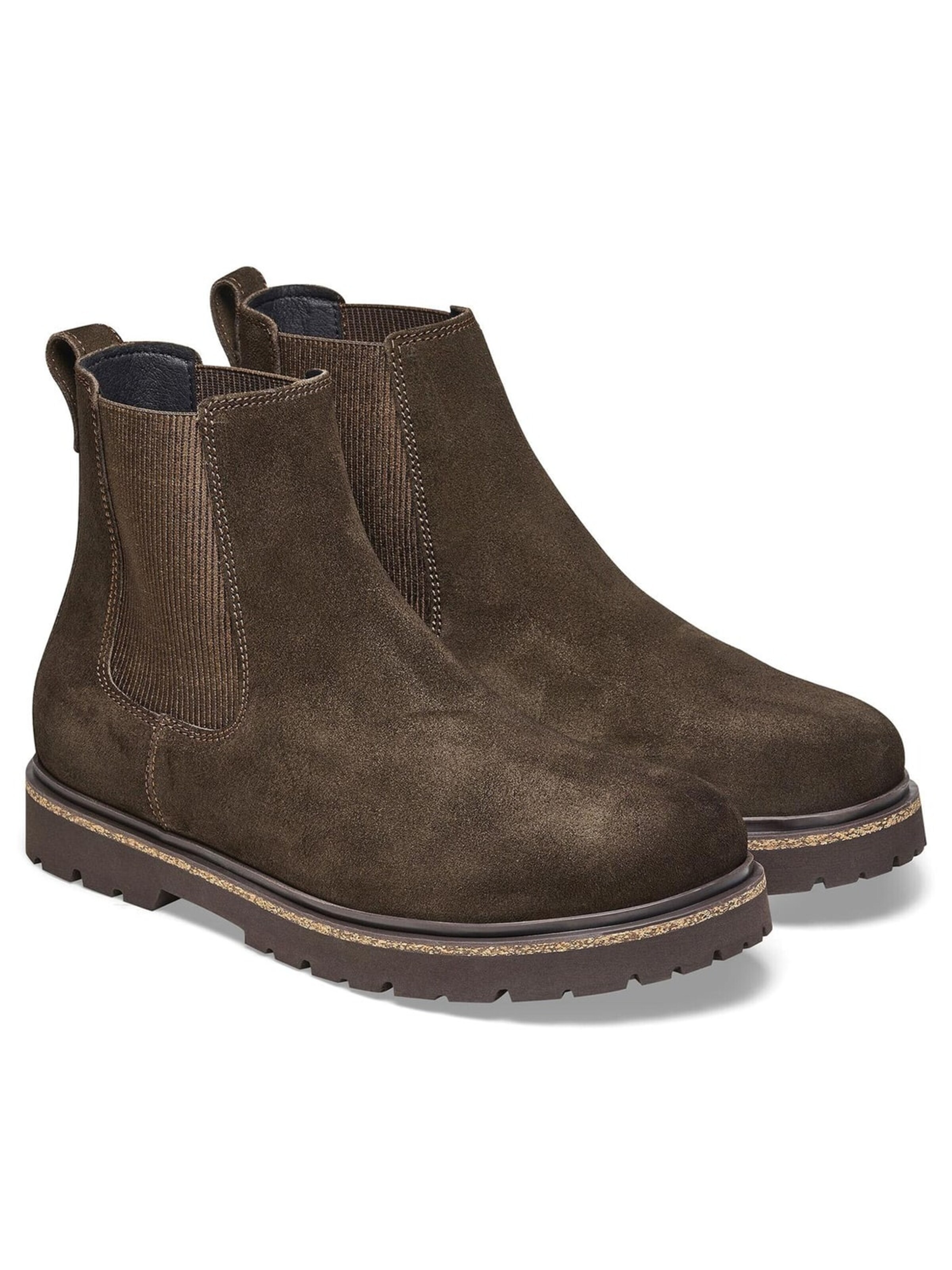 Stivale 'Highwood Slip On Men Mocca Suede Leather' di BIRKENSTOCK in marrone