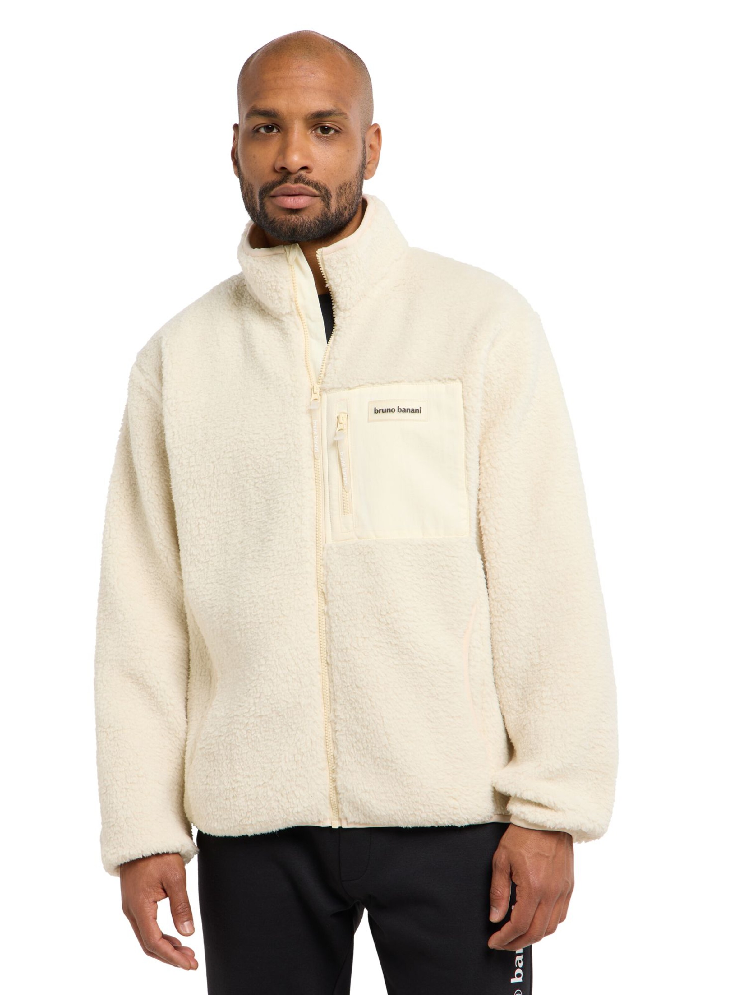 Veste en polaire 'Garret' Bruno Banani en beige : devant