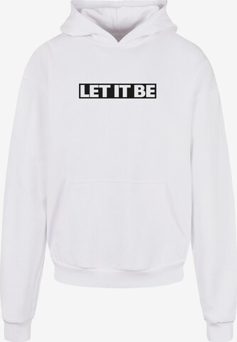 Merchcode Sweatshirt 'Beatles -  Let it be' in Wit: voorkant