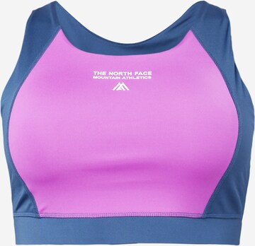 THE NORTH FACE Bustier Sport-BH in Lila: predná strana