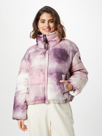 QS Between-Season Jacket in Purple: front