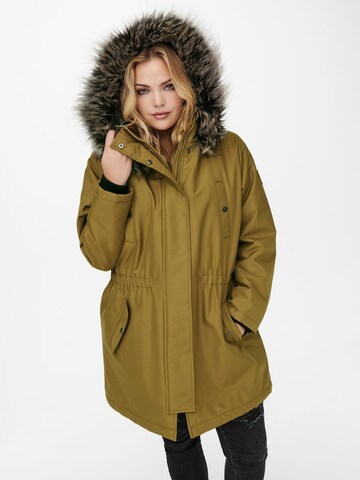 Parka invernale 'Irena' di ONLY Carmakoma in giallo: frontale