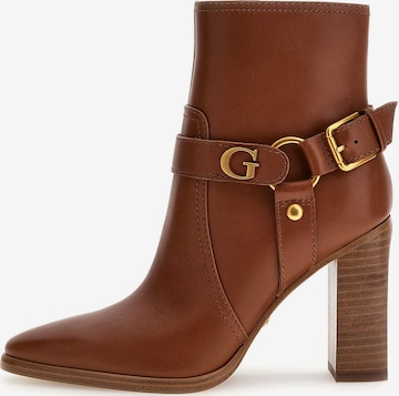 GUESS Ankle Boots 'Lanky' in Brown: front