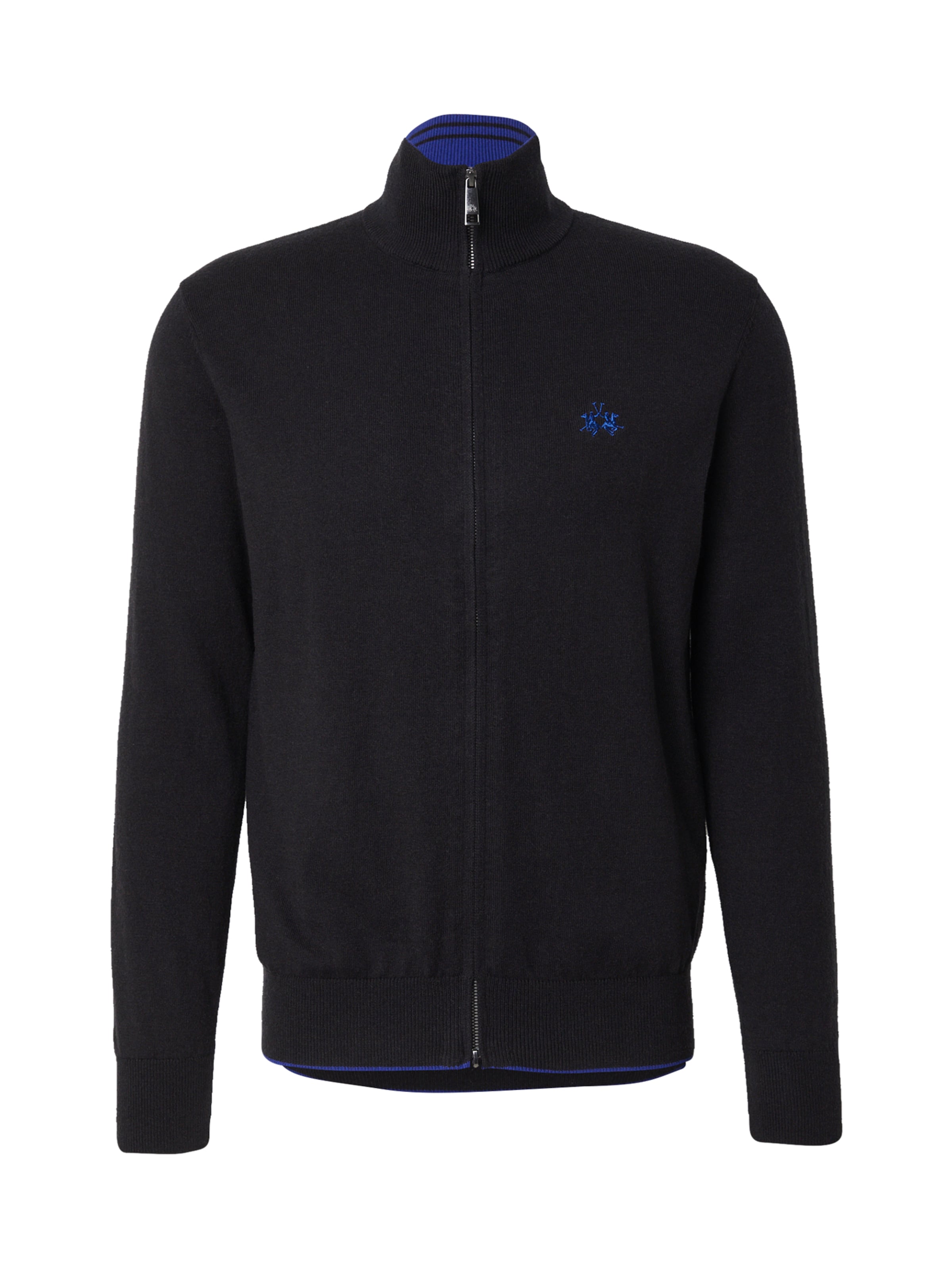 La Martina - Cárdigan en negro: frente