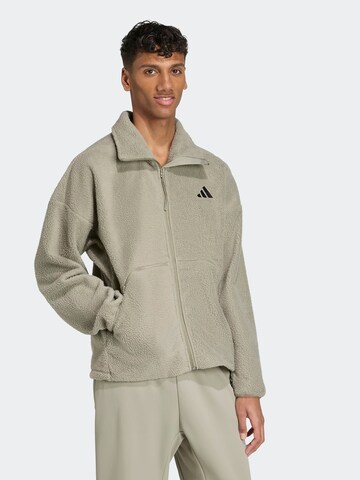 ADIDAS SPORTSWEAR Funktionele fleece-jas in Groen: voorkant