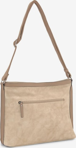 TOM TAILOR Schultertasche 'DEYA' in Beige