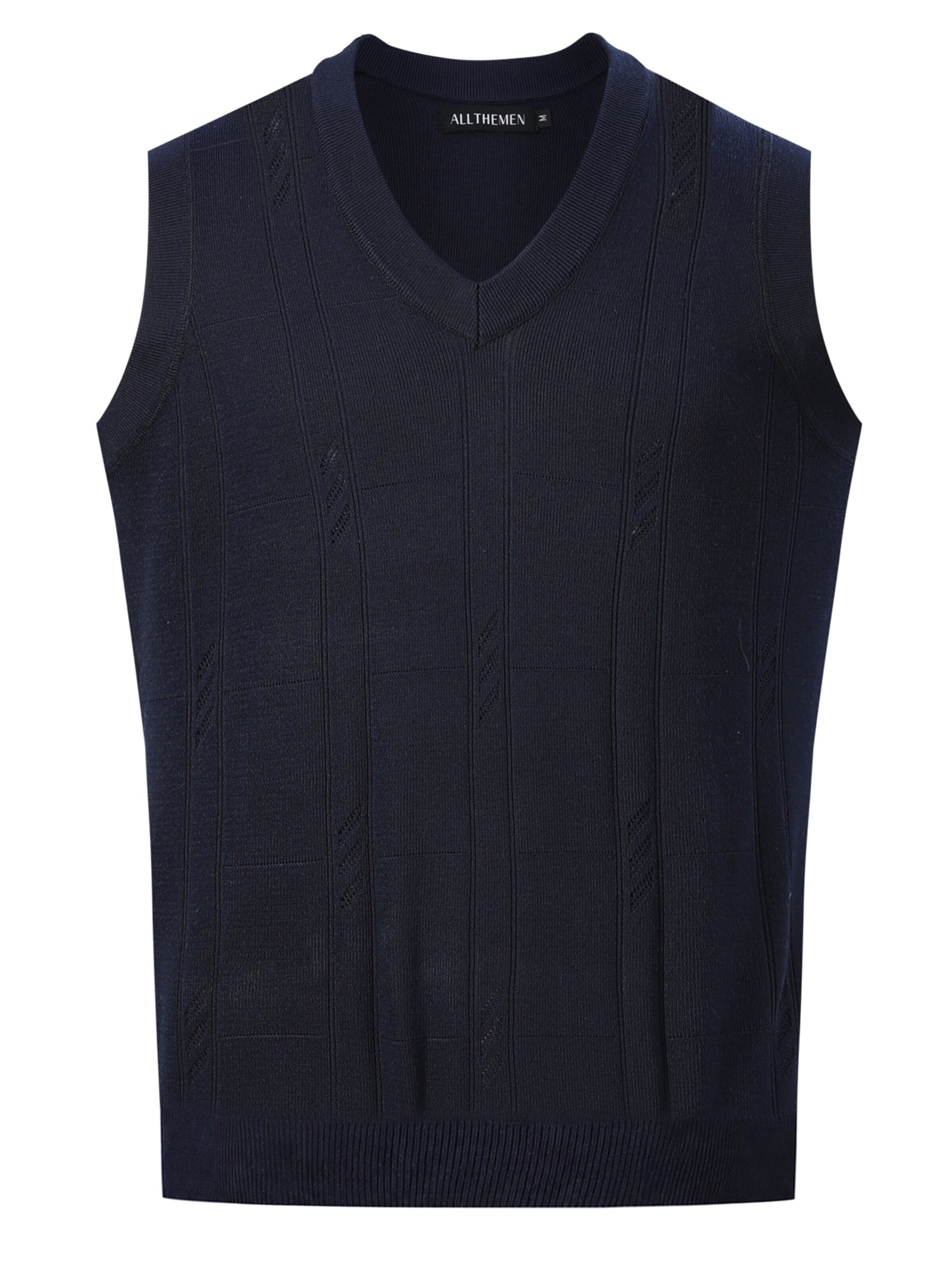 ALLTHEMEN Sweater 'Gitterlicht' in S in Navy, Item view