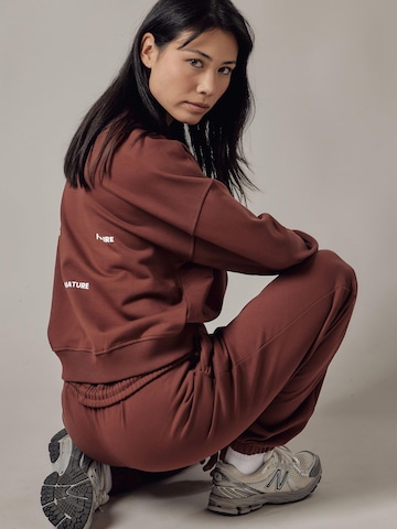 OWN Off With Nature Sweatshirt 'Felpa Girocollo Loose Fit' in Bruin