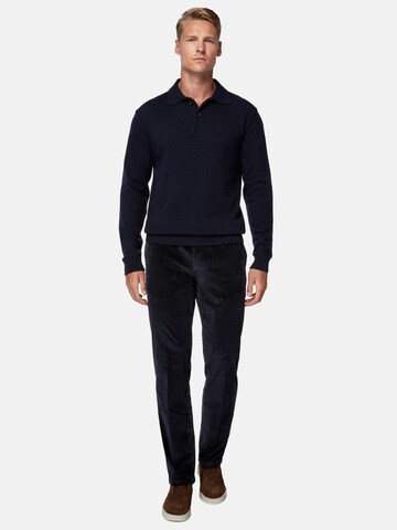 Coupe slim Pantalon à plis Boggi Milano en bleu