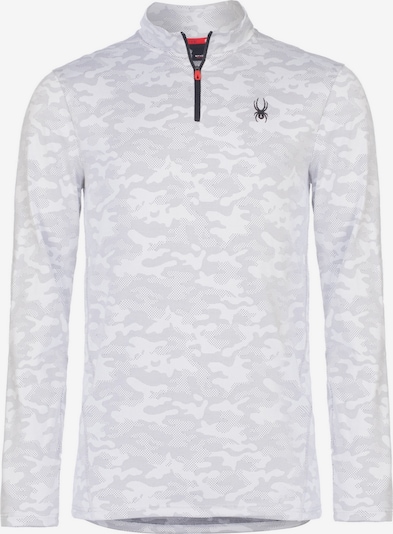 Spyder Sweat de sport en gris clair / blanc, Vue avec produit