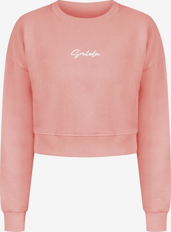 Smilodox Sweatshirt 'Elyssa' in Roze: voorkant