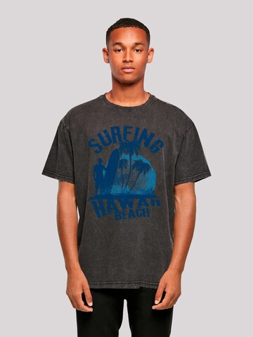 T-Shirt 'Hawaii Surf Beach Summer' F4NT4STIC en bleu : devant