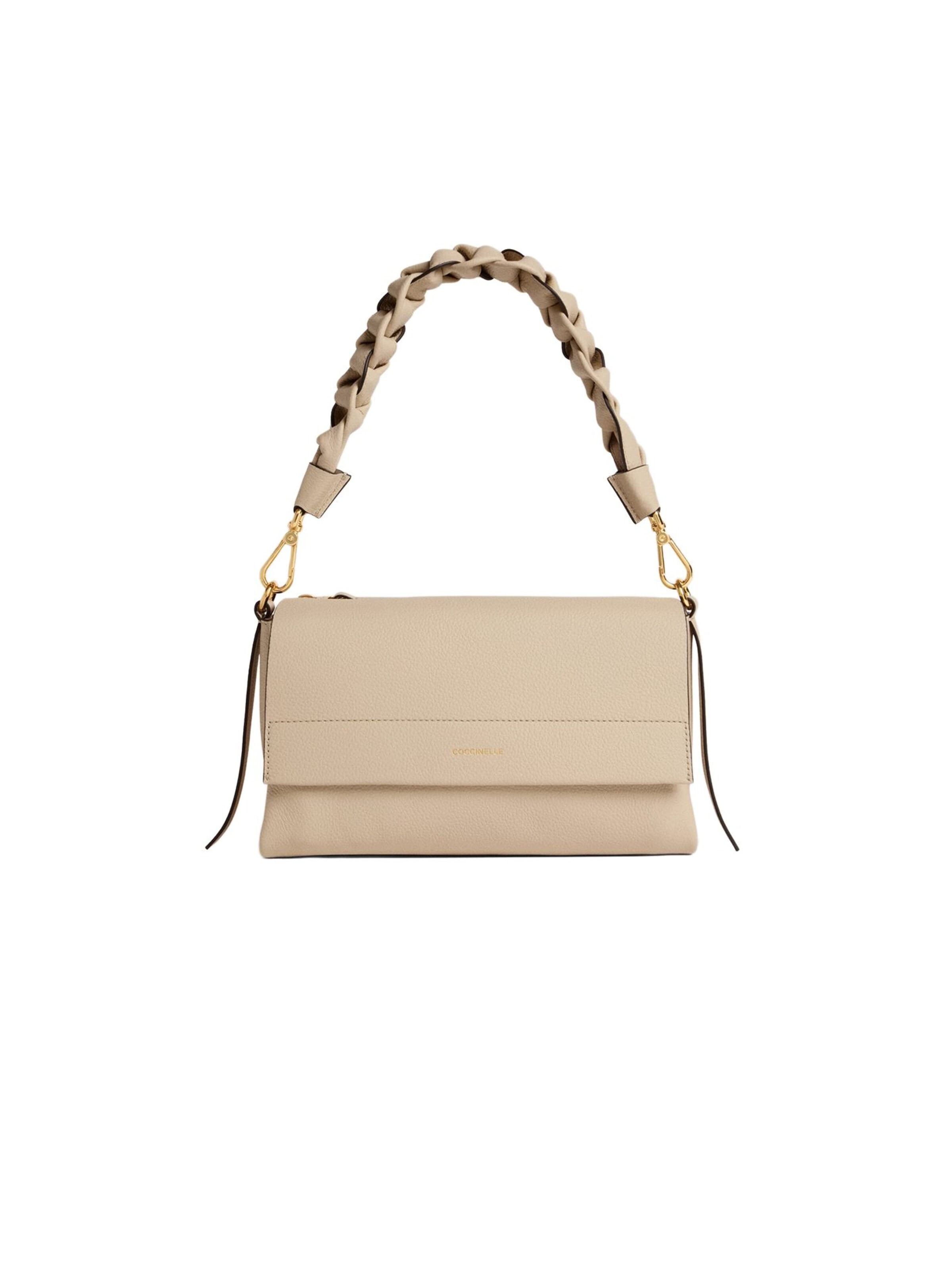 Coccinelle Handtas in Beige: voorkant