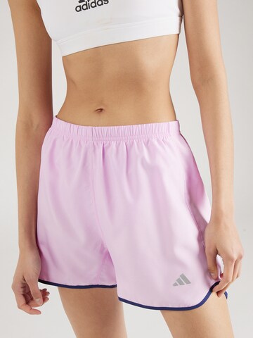 Coupe slim Pantalon de sport 'RUN IT' ADIDAS PERFORMANCE en violet