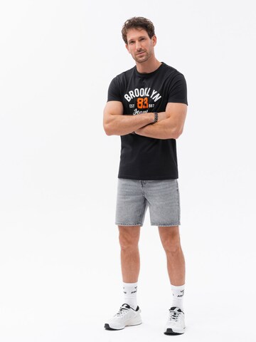 Ombre T-Shirt 'S1736' in Schwarz