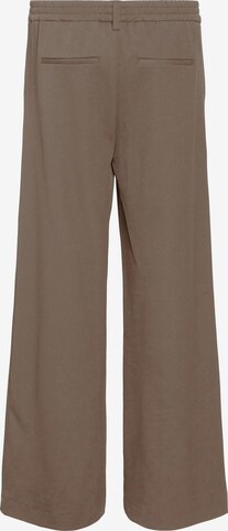 OBJECT Wide leg Trousers 'Lisa' in Brown