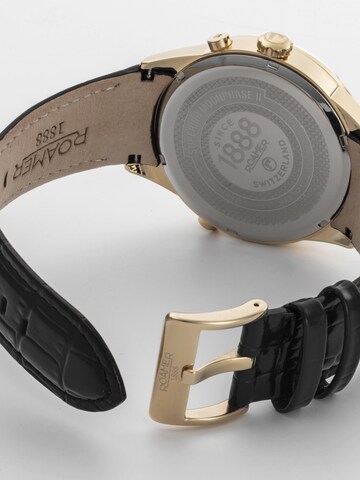 Roamer Analog Watch 'Superior Moonphase' in Black