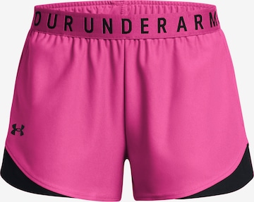 UNDER ARMOUR Regular Workout Pants 'Play Up 3.0' in Pink: front