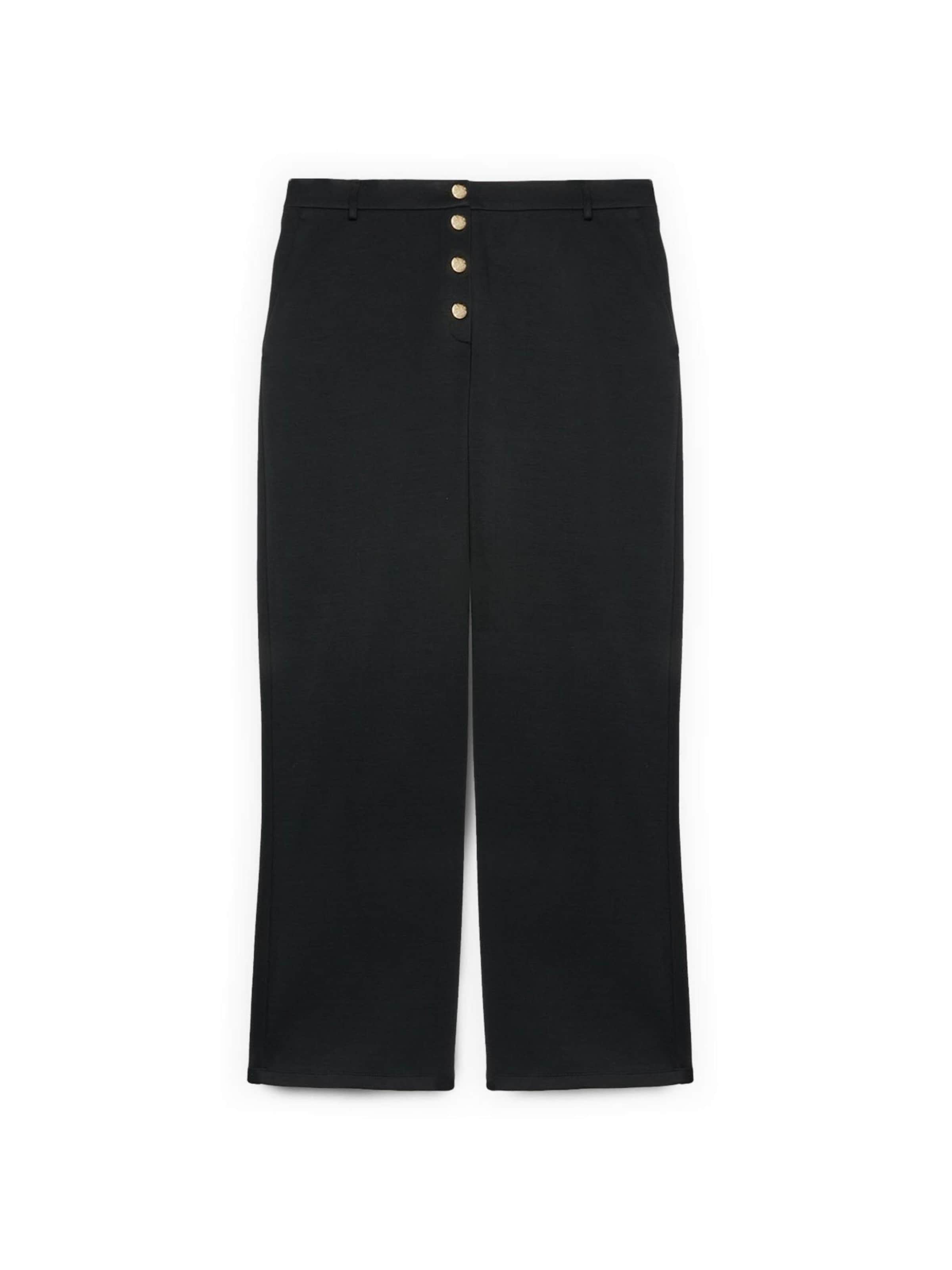 regular Pantaloni di Fiorella Rubino in nero: frontale
