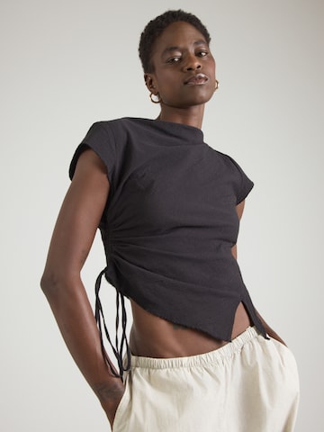 WEEKDAY Blouse 'Iman' in Zwart: voorkant