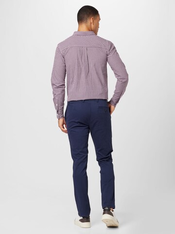 TOPMAN Slimfit Chinobyxa i blå