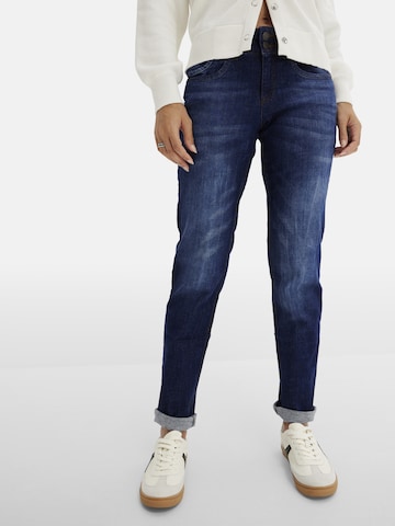 bonprix Regular Jeans in Blauw: voorkant