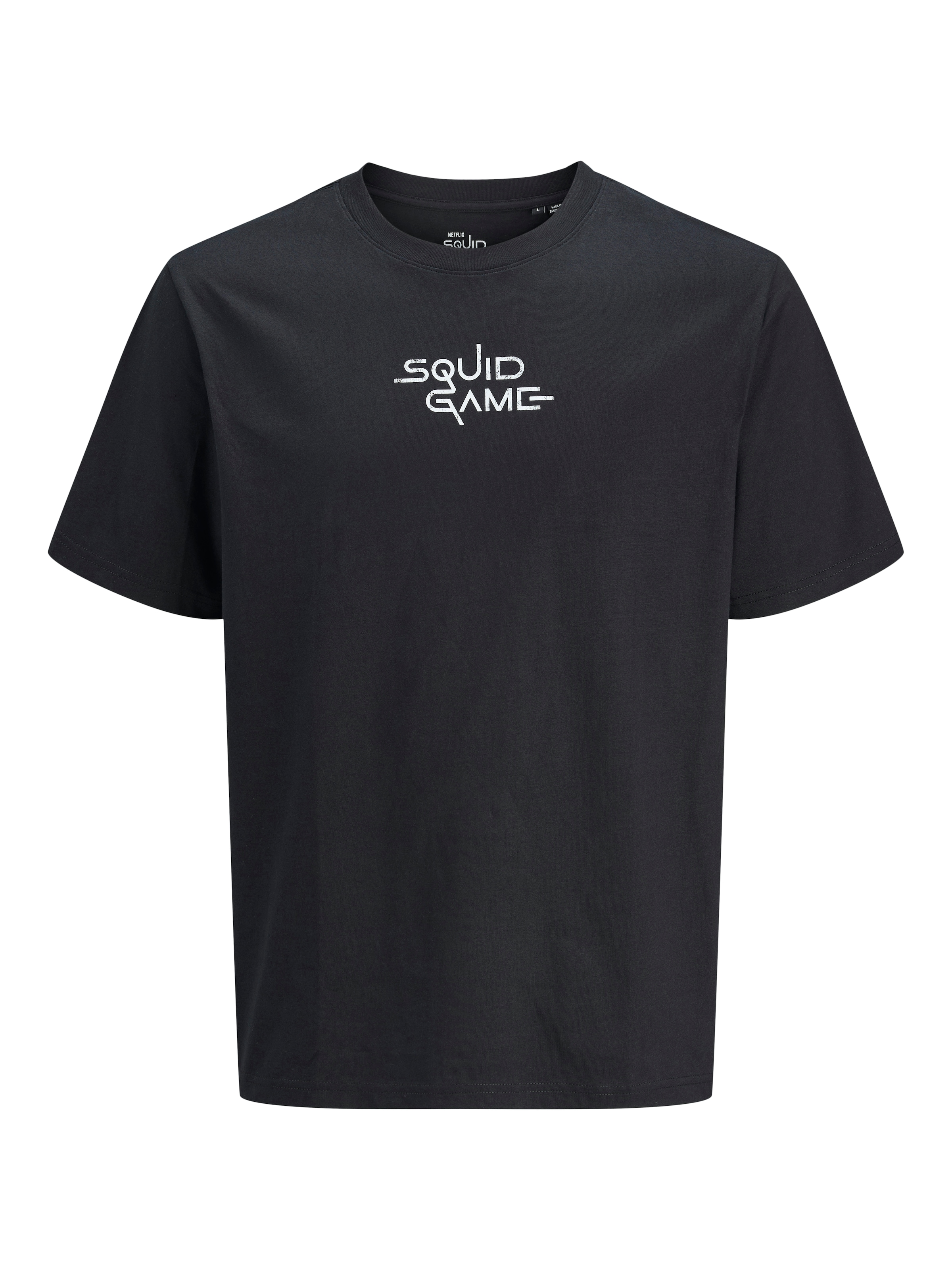 JACK & JONES T-Shirt 'JJSquidgame' in Schwarz: Vorderseite