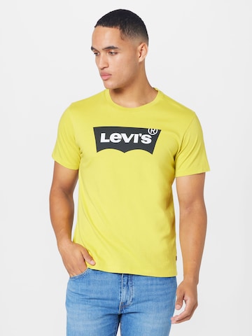 LEVI'S ® Regular Shirt 'Graphic Crewneck Tee' in Yellow: front