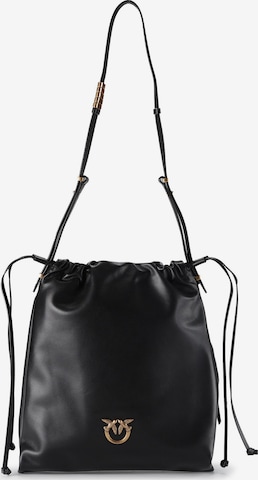 Borsa a spalla 'Slouchy ' di PINKO in nero: frontale