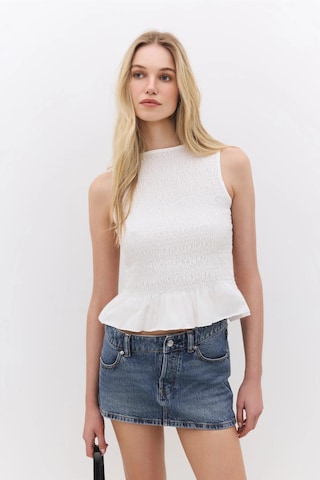 No Matter What Bluse in Weiß: Vorderseite