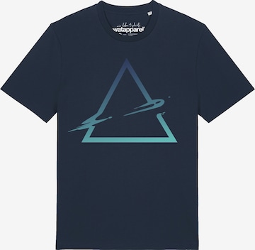 T-Shirt ' Triangle ' Watapparel en bleu : devant