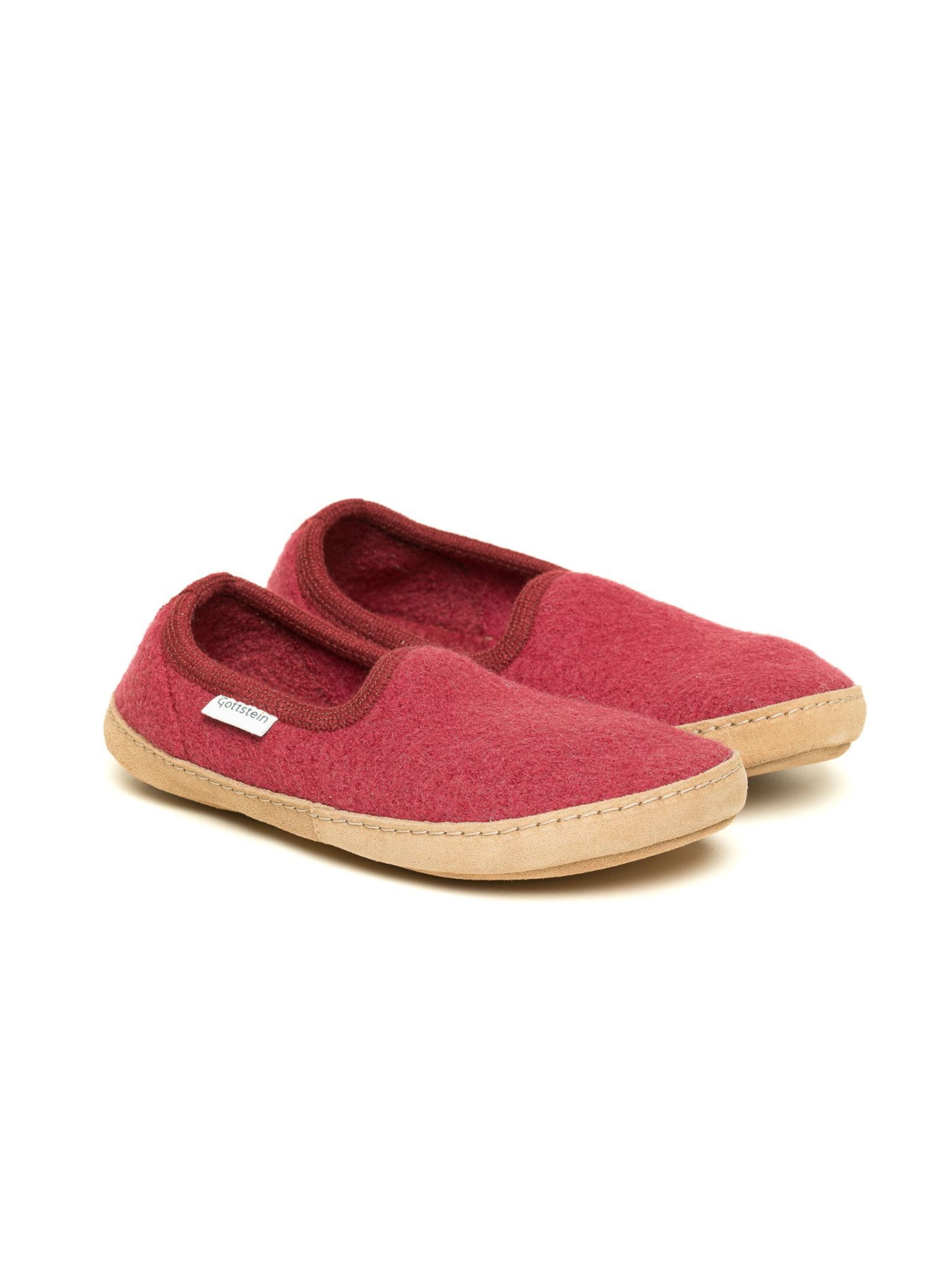Gottstein Slippers 'Walkpantoffel Cheyenne' in Red