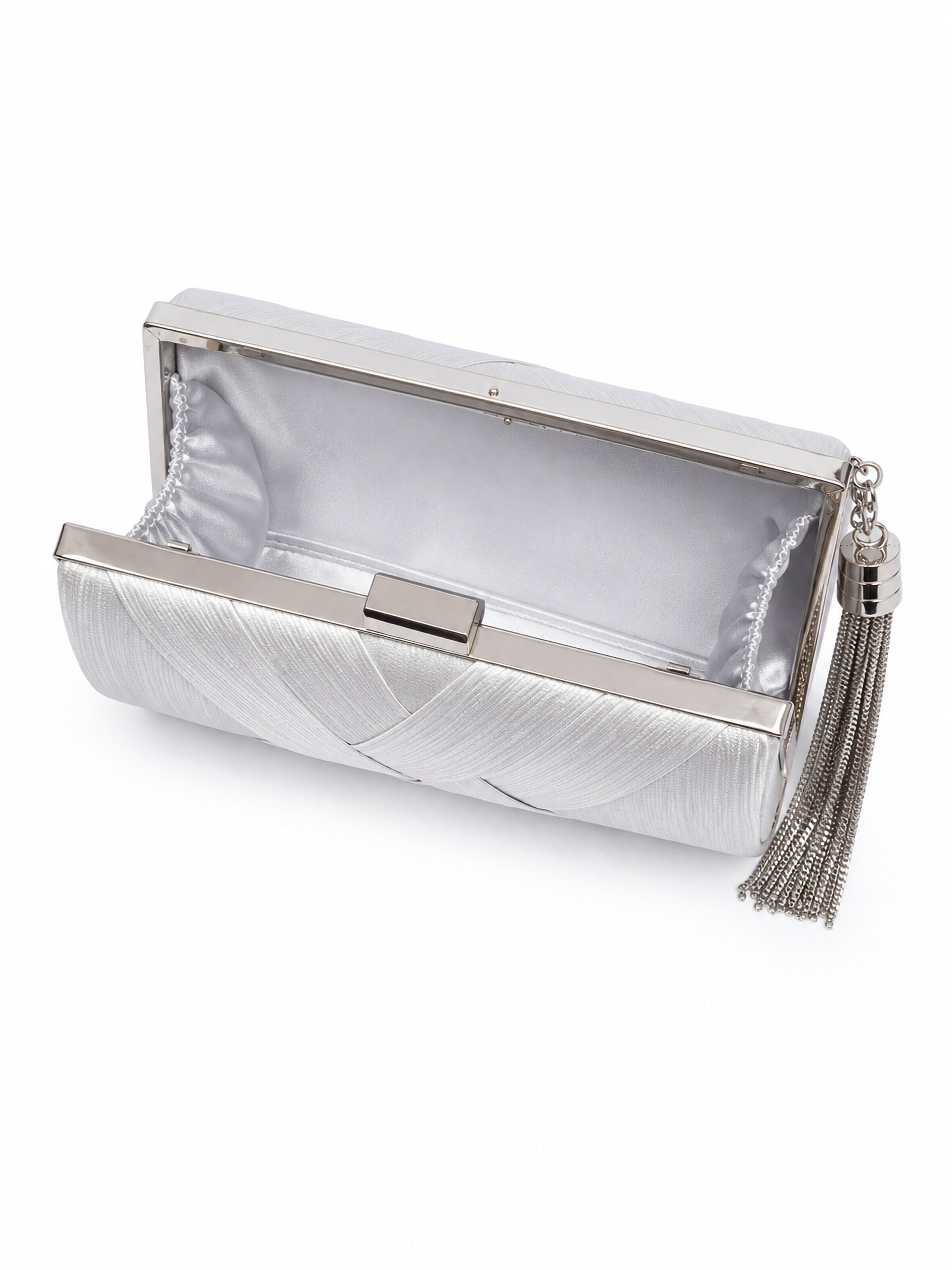 COLLEZIONE ALESSANDRO Clutch 'Sydney' in Silver
