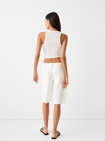 Bershka Loosefit Jeans i beige