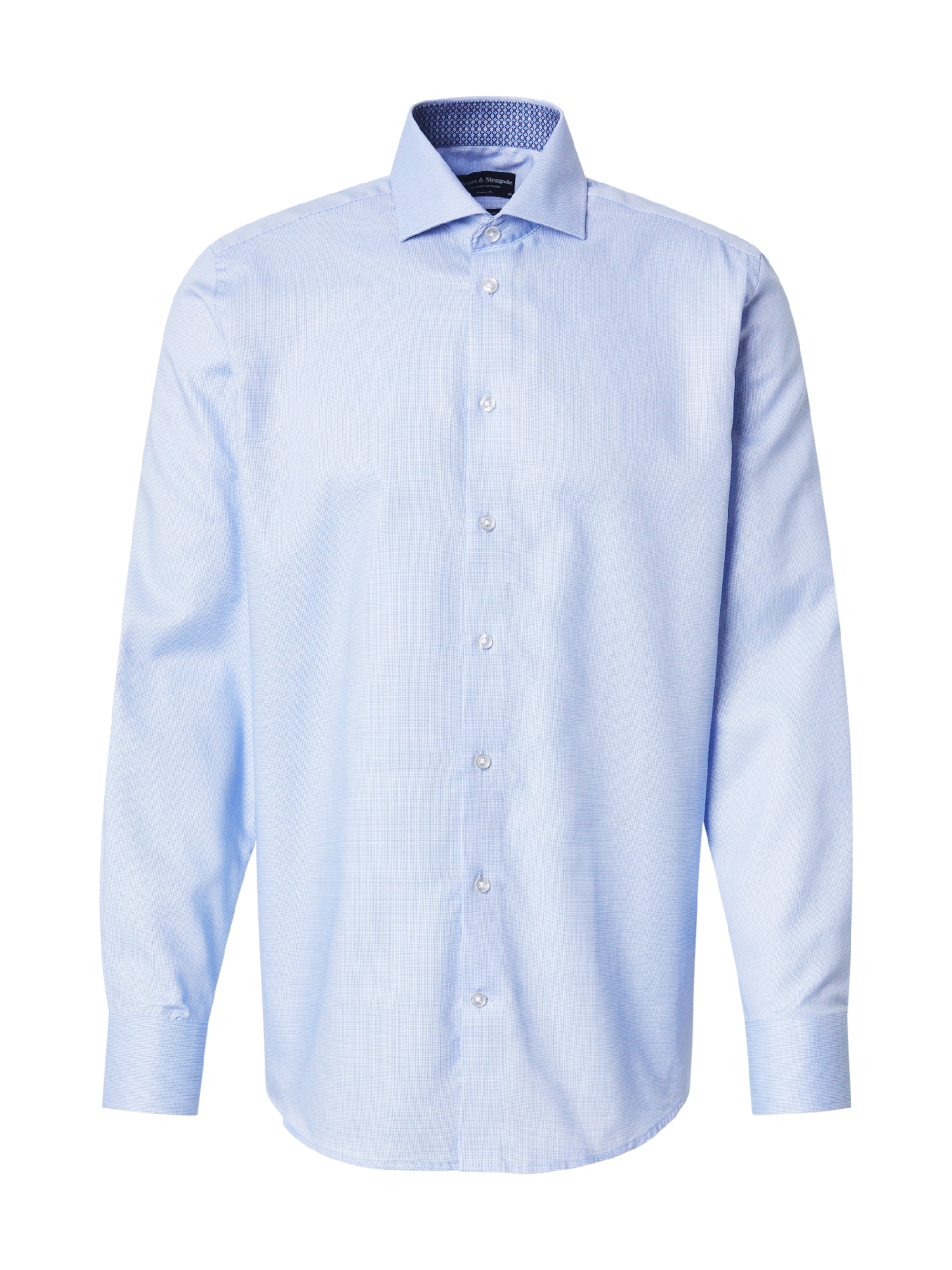 Bruun & Stengade Klasický střih Košile 'Freddie' – modrá: přední strana