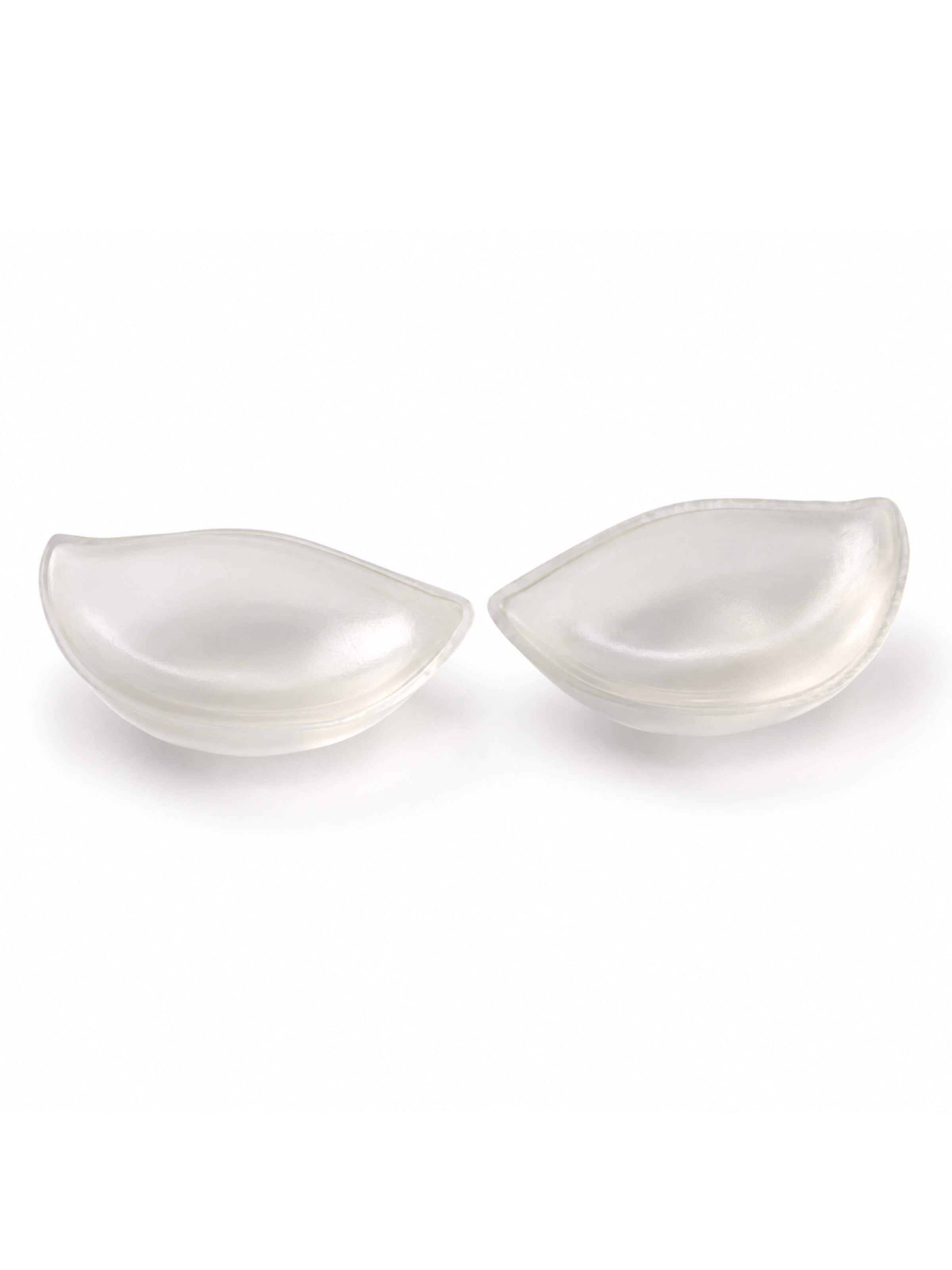 UNIQ Beauty Bra accessory 'Clear Silicone Bra Inserts – Crescent Push-Up Pads for Cleavage (1 Pair, 90g)' in Transparent