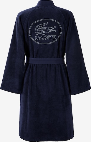 LACOSTE Long Bathrobe 'DEFILE' in Blue