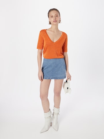 System Action Sweater 'CREPPI' in Orange