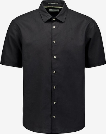 No Excess Button Up Shirt in Black: front