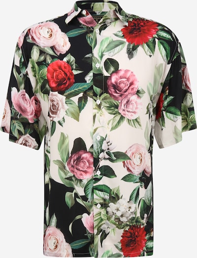 SikSilk Chemise en mélange de couleurs / noir / blanc, Vue avec produit