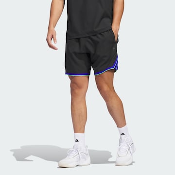 ADIDAS PERFORMANCE Loosefit Sportshorts 'Crazy Lite' in Schwarz: Vorderseite