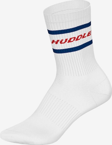 Chaussettes Huddle en blanc : devant