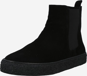 Boots chelsea 'Chad' di Bianco in nero: frontale