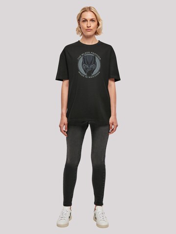 F4NT4STIC Oversized shirt 'Marvel Black Panther Made in Wakanda' in Zwart