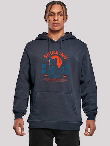 Sweat-shirt 'Japanischer Shiba Inu Hund' F4NT4STIC en bleu : devant