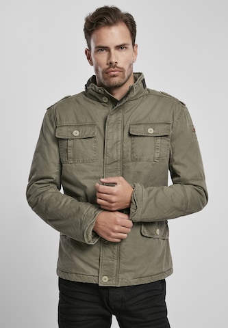 Brandit Between-Season Jacket in Green: front