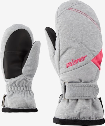 ZIENER Athletic Gloves 'LIA GTX MITTEN' in Grey: front