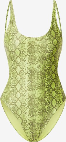 Bustier Maillot de bain WEEKDAY en vert : devant